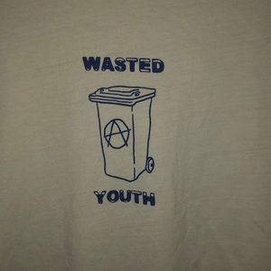 WASTED YOUTH aesthetic tee